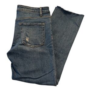 Vervet Mid Rise Crop Straight Jeans 28